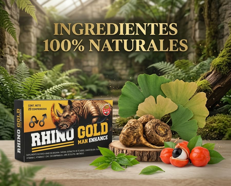 Rhino Gold Cápsulas Masculinas — Cápsulas naturales para potencia y vigor masculino